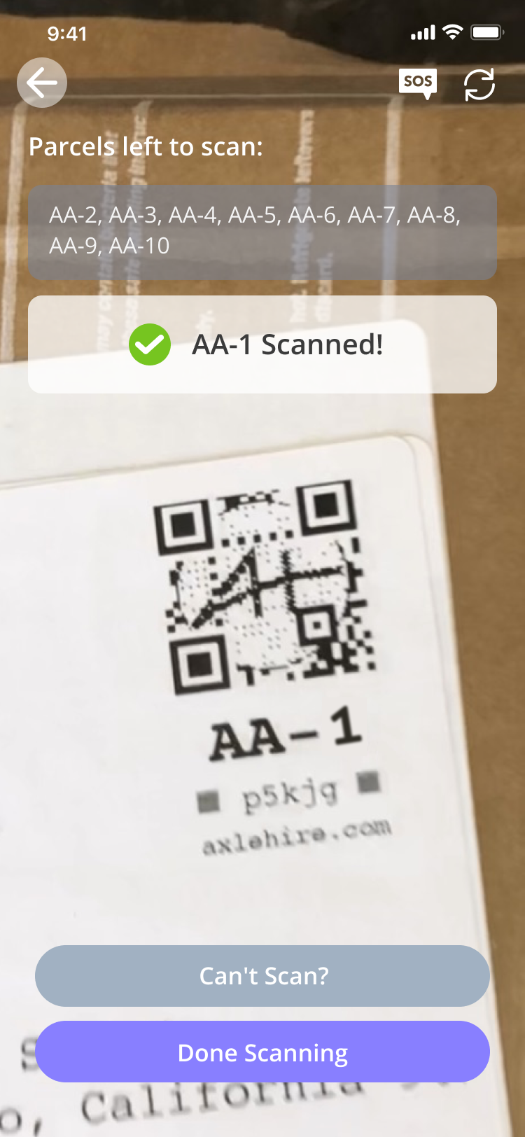 Pickup scanner