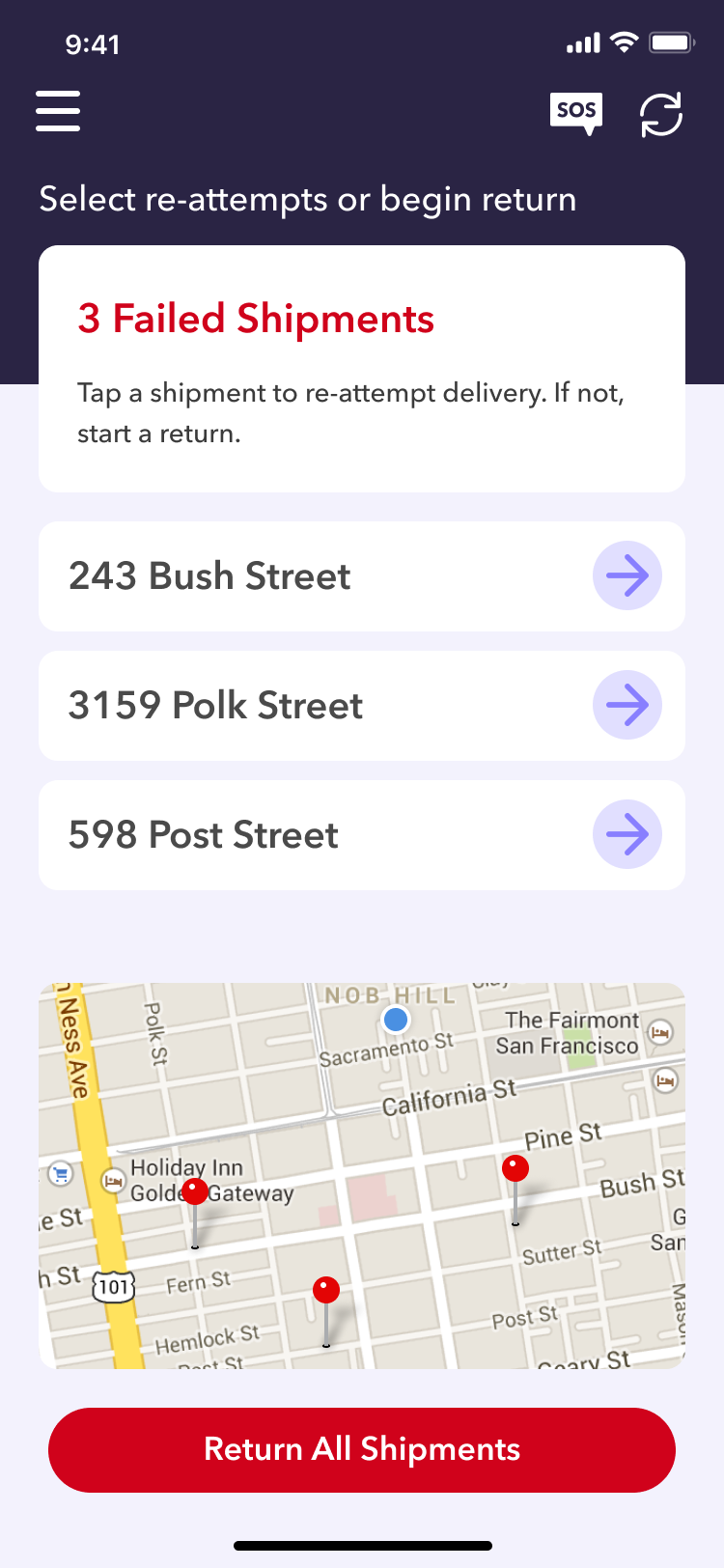 Automatic reattempt screen