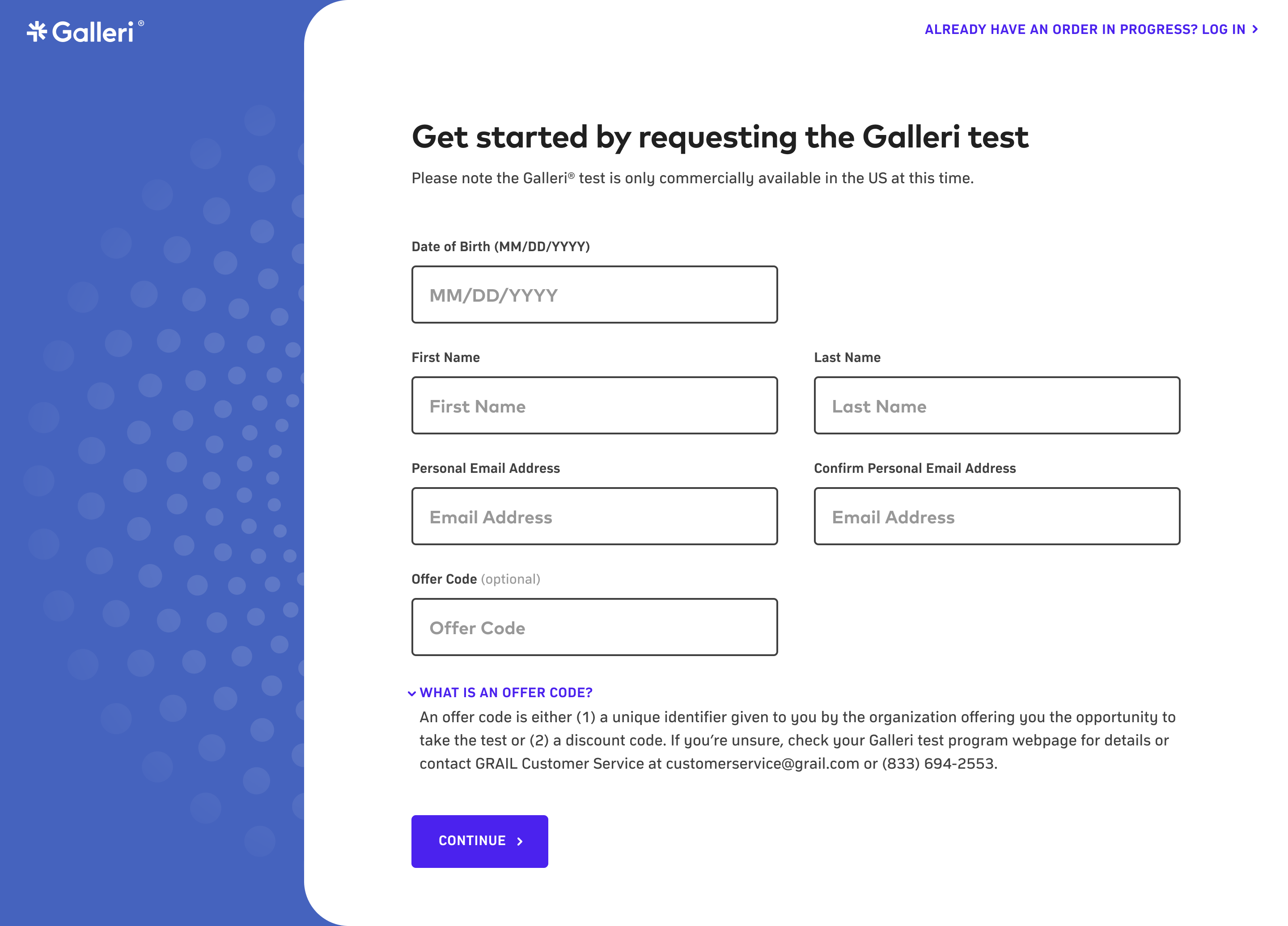 New get started flow