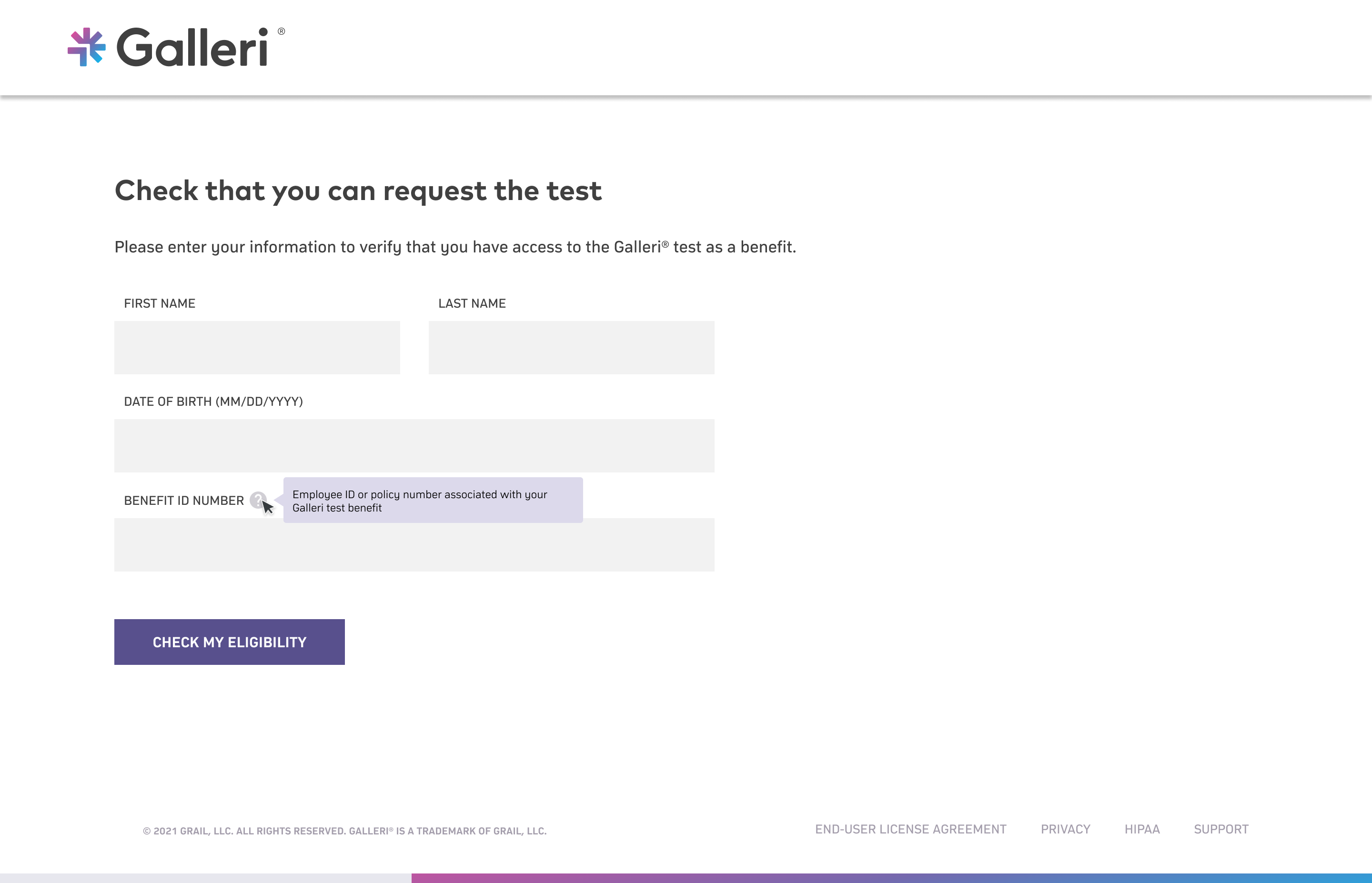 Original benefits-only eligibility flow